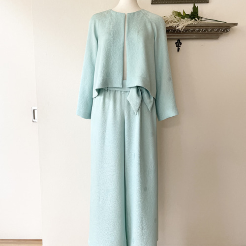 【在庫あり/即出荷可】 着物リメイクセミオーダー（専用） セットアップ nunodekukimono ワンピース