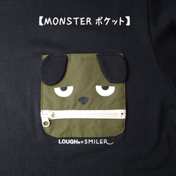 【コラボ②】Tシャツ Monsterポケット　全２色　４サイズ 11枚目の画像