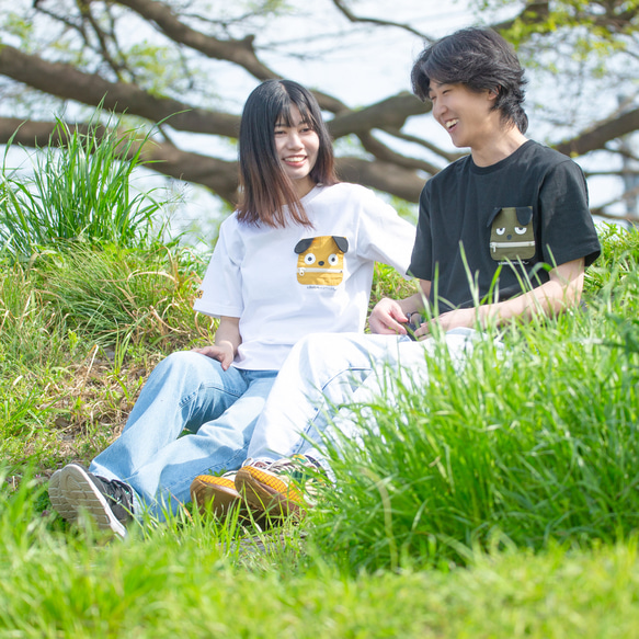 【コラボ②】Tシャツ Monsterポケット　全２色　４サイズ 2枚目の画像