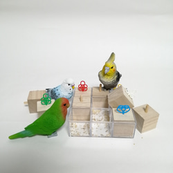 鳥用おもちゃ バードトイ「貴船」 | カジカジ 5連打ち抜きコルク