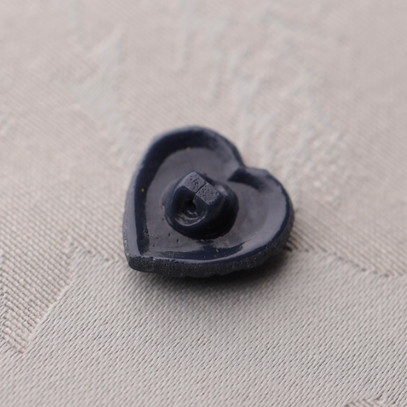 ヴィンテージガラスボタン ハンナ ネイビー 18mm D14006_18_N 3枚目の画像