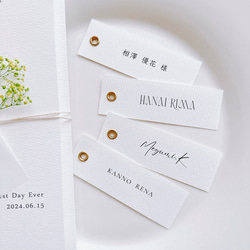 ¥50｜選べる７色　席札　ネームタグ　結婚式　シンプル 2枚目の画像