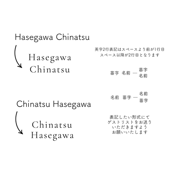 ¥50｜選べる７色　席札　ネームタグ　結婚式　シンプル 10枚目の画像