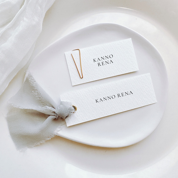 ¥50｜選べる７色　席札　ネームタグ　結婚式　シンプル 3枚目の画像