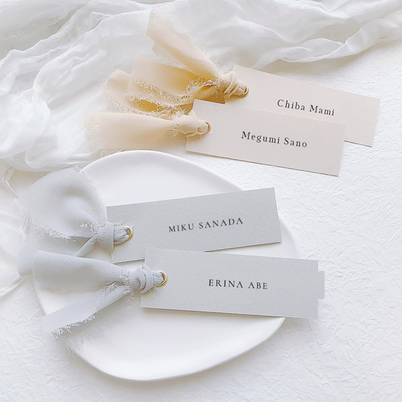 ¥50｜選べる７色　席札　ネームタグ　結婚式　シンプル 5枚目の画像