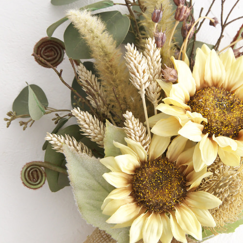 ひまわりのボタニカルスワッグ スワッグ el flowers エル