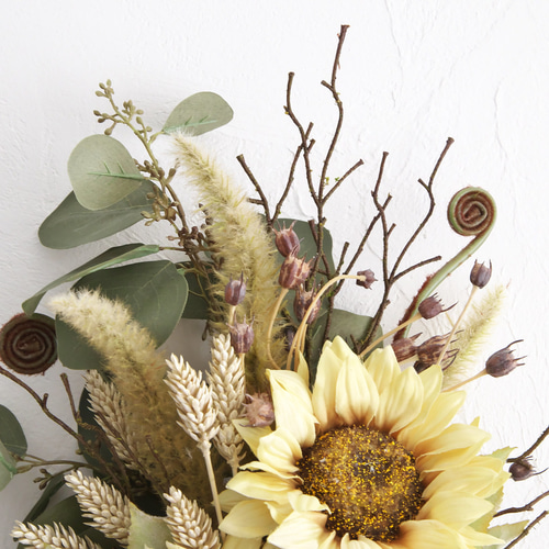 ボタニカルスワッグ ひまわりのボタニカルスワッグ スワッグ el flowers エル