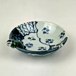 古染 柘榴文 彫茶碗（大）【陶祥窯・有田焼】 茶碗・めし碗 陶祥窯