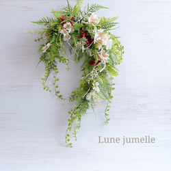 特大リース レモンユーカリ薫る 大きなドライフラワーリース 直径55cm