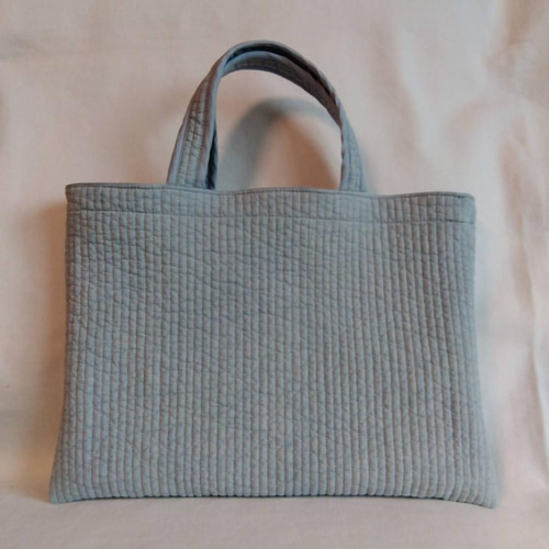 ☆レッスンバッグS☆ ハート刺繍 ダークグレー ヌビバッグ トート