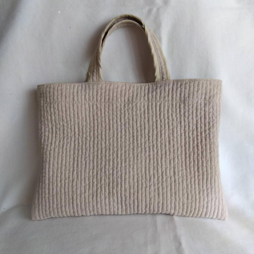 ☆レッスンバッグS☆ ハート刺繍 ダークグレー ヌビバッグ トート