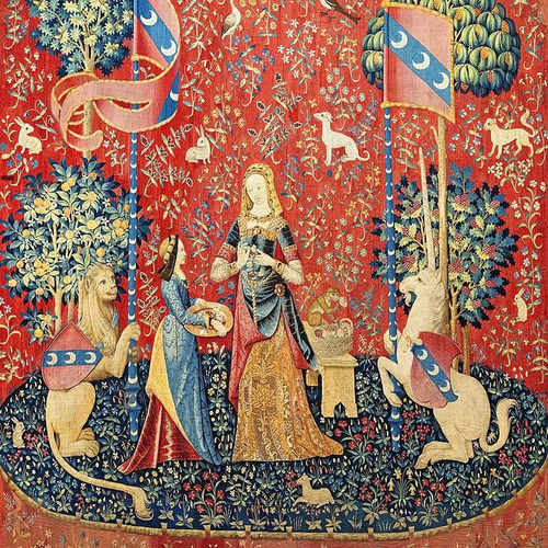 ドライ Tシャツ 貴婦人と一角獣 臭覚 名画 絵画 グッズ ユニコーン