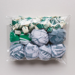 【裂き布アソート】お得なグリーン系MIX　200g_47 1枚目の画像