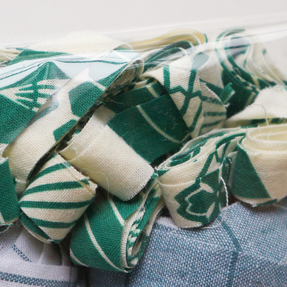 【裂き布アソート】お得なグリーン系MIX　200g_47 5枚目の画像