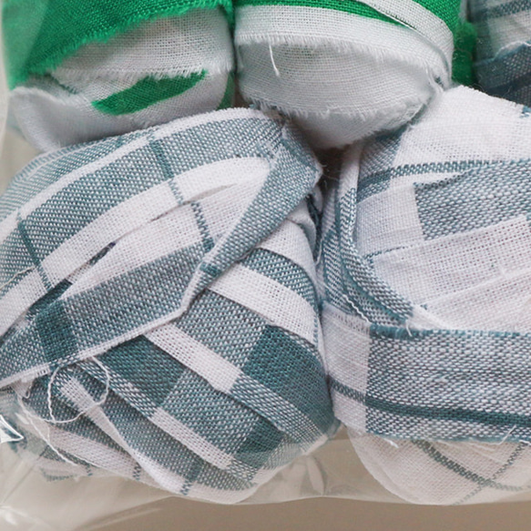 【裂き布アソート】お得なグリーン系MIX　200g_47 2枚目の画像