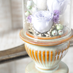 ✽やさしく寄り添う✽モダンなお供え花【funeral glass flower 〜small dome～ 】 6枚目の画像