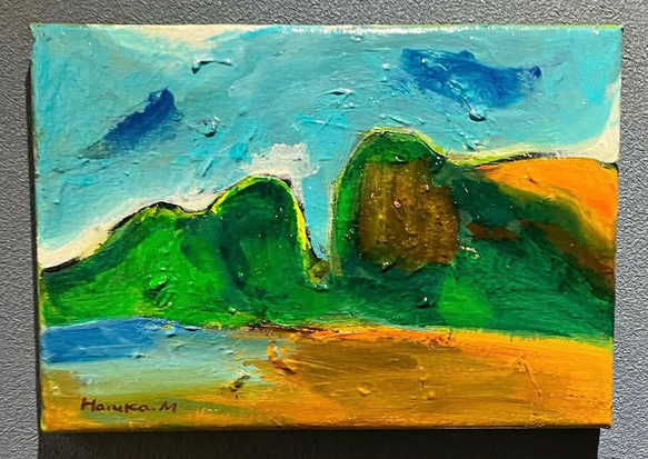 山のある風景 絵画 haruka831m 通販 19489275｜Creema(クリーマ)