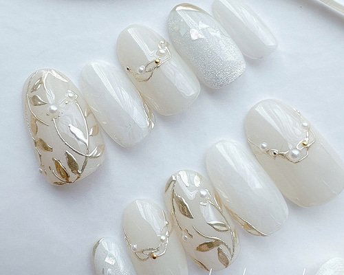 no.013 ネイルチップ 結婚式 成人式 前撮り 白 振袖 卒業式 フラワー 即日発送】293 現品 ネイルチップ 結婚式 振袖 前撮り ホワイト