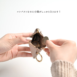 シンプル三つ折り財布 【 シュリンクレザー 】 ミニ財布 ミニウォレット コンパクト HW31K 13枚目の画像