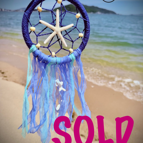 ドリームキャッチャー/貝殻/シーグラス/サンゴ/海/夏/西海岸