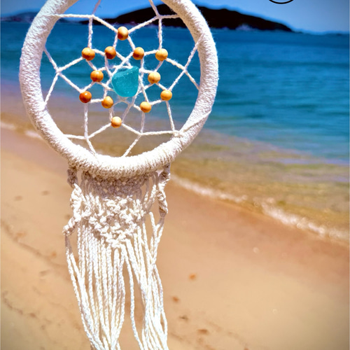 ドリームキャッチャー/貝殻/シーグラス/サンゴ/海/夏/西海岸