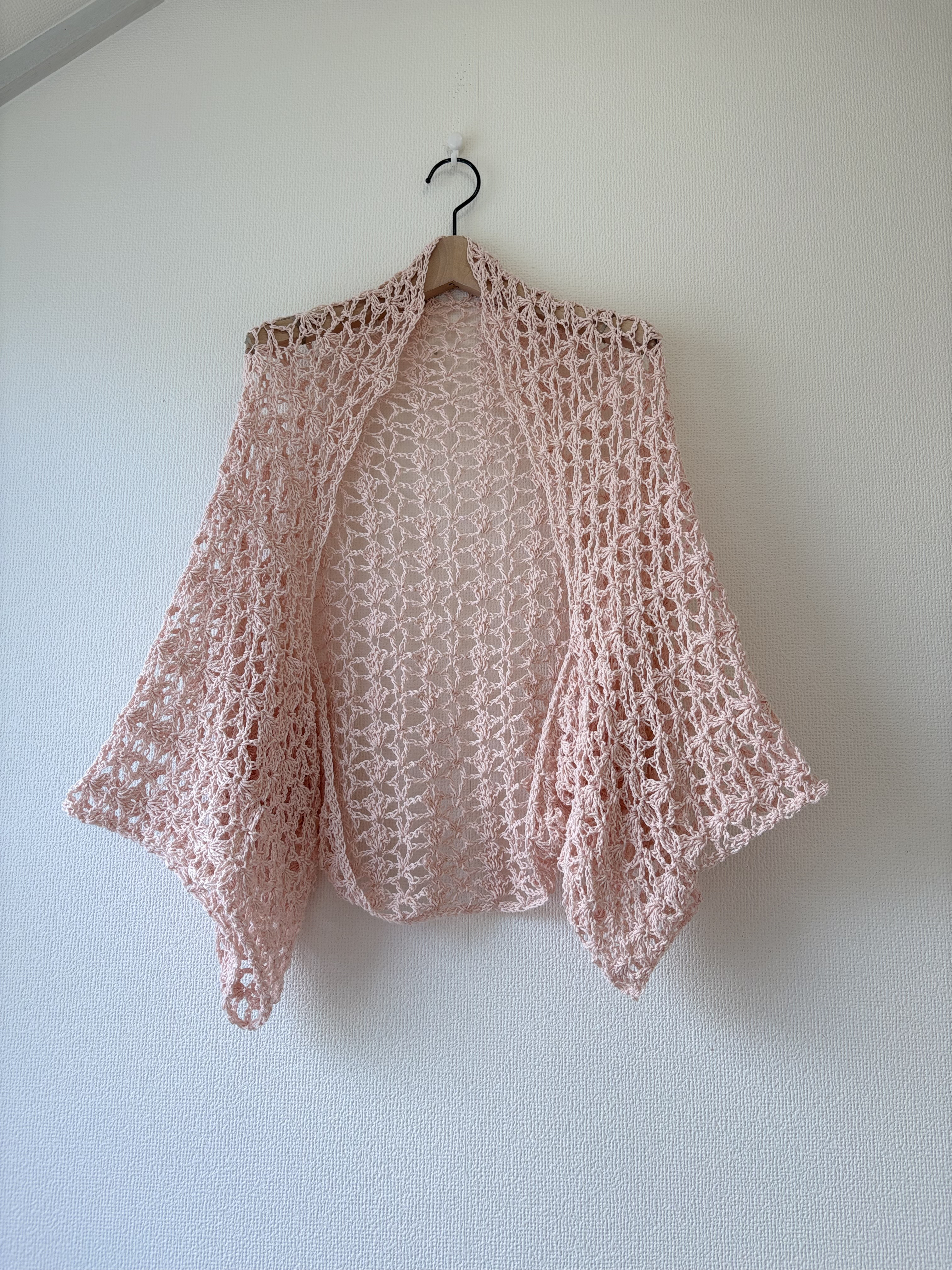 ‪☆handmade‪☆手編み ピンクUVマーガレット