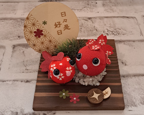新品【金魚　掛け軸】掛軸・絵・インテリア・小物・雑貨・家具・きんぎょ★可愛い 楽天市場】掛け軸 朝顔に金魚 （南川康夫） （掛軸小物なし