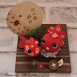 夏飾り♥️涼風きんぎょ♥️金魚の置物 夏のインテリア 4枚目の画像