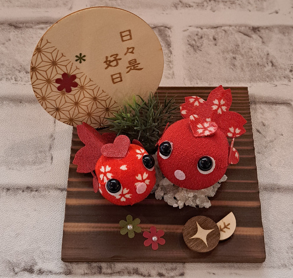 夏飾り♥️涼風きんぎょ♥️金魚の置物 夏のインテリア 4枚目の画像