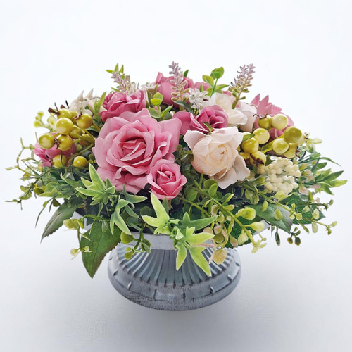 フラワーキッチン バラアレンジメント FKAA (ハグアレンジ, ピンク