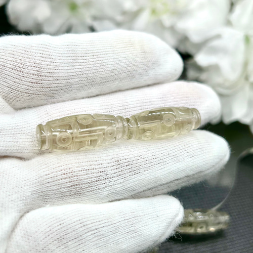 最強天珠～ リビアングラス 1個 高品質 天然石 天珠 九眼天珠