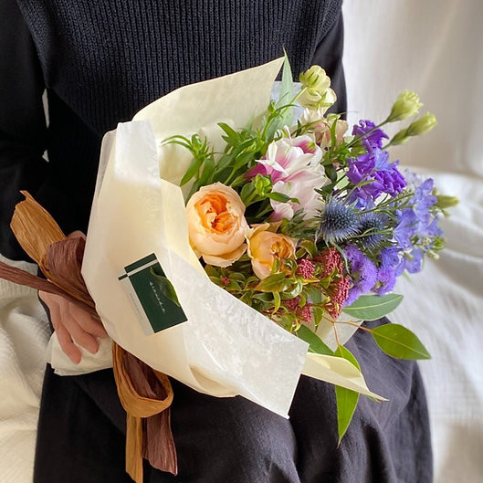 ブーケL / 生花花束　バースデーギフト　お誕生日　お礼　お祝い　記念日　プレゼント　ギフト　母の日　生花　花束　ブーケ