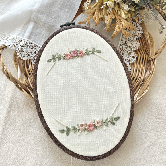 刺繍フォトフレーム｜手刺繍｜ましかくプリント対応｜インテリア