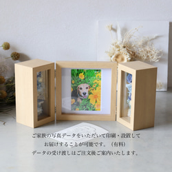 【埃がかぶらない・お手入れ不要】想いを偲ばせるメモリアルフラワーフォトフレーム #1277 3枚目の画像