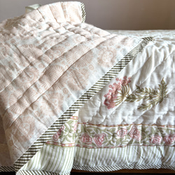 インド綿 藍染 ブロックプリント ベビーキルト その他インテリア雑貨