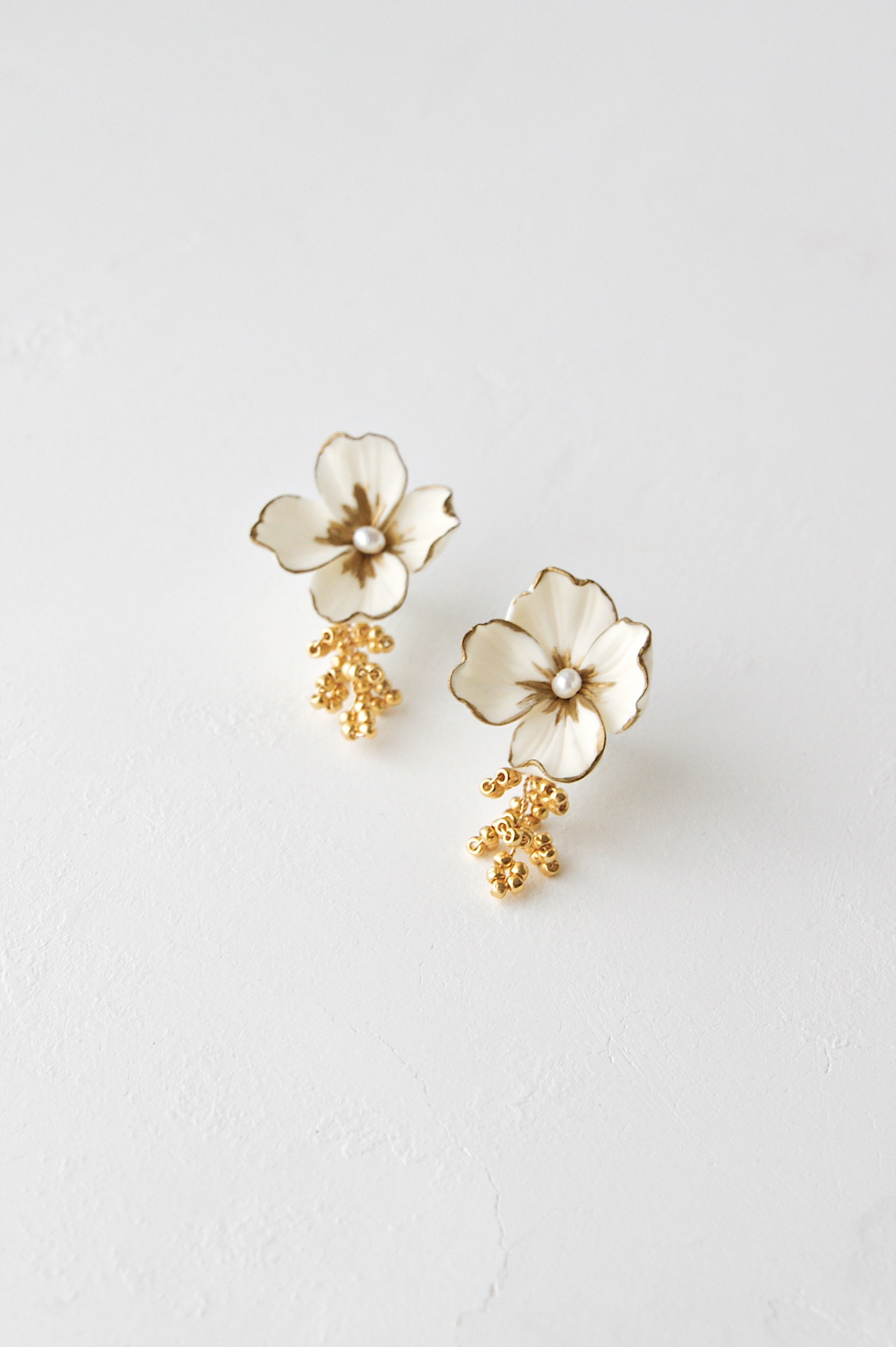 Ella Earrings - Metallic Edge Finish