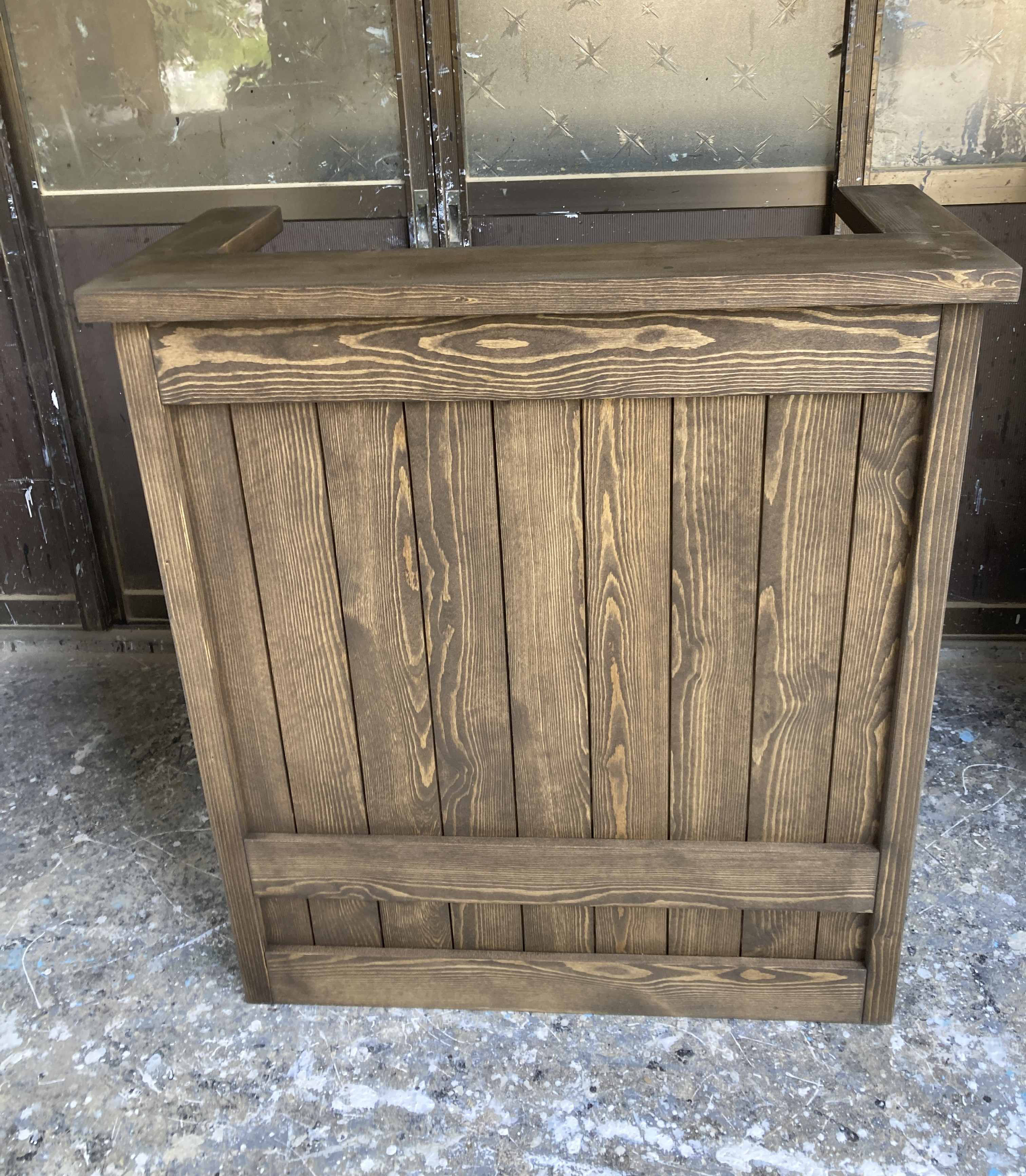 【受注製作】コの字アンティーク★★受付カウンター　レジカウンター【850】★店舗☆ネイル　美容室