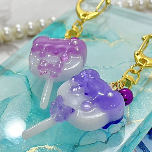 レジン】✨ふわしゅわ氷キャンディ シリーズ ✨ キーホルダー