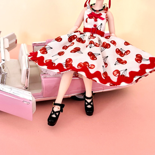 チェリー ポップドレス パニエセット 1/6ドール 22cmドール