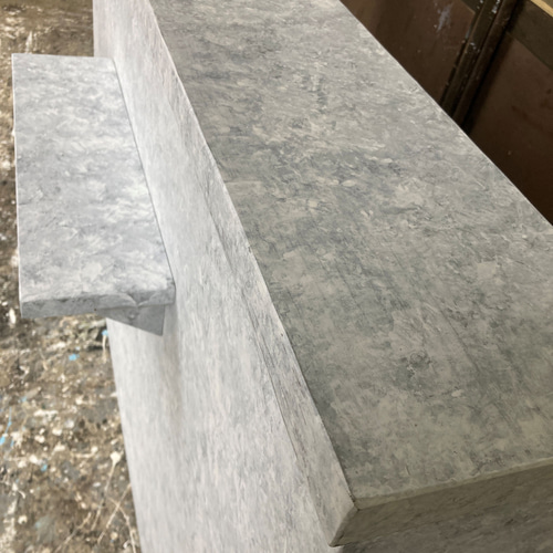 受注製作】☆ホワイトストーン柄☆石目☆御影調☆受付カウンター レジ