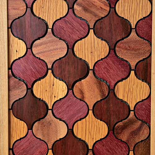 一点物】新しいインテリアのウォールアート/4種の天然無垢材を使用した