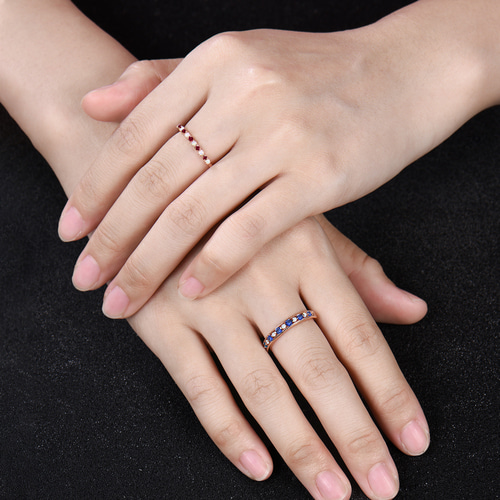 e.m ブルーサファイヤ　ルビー　リング ルビー サファイア リング | dr6365cs – cococaru