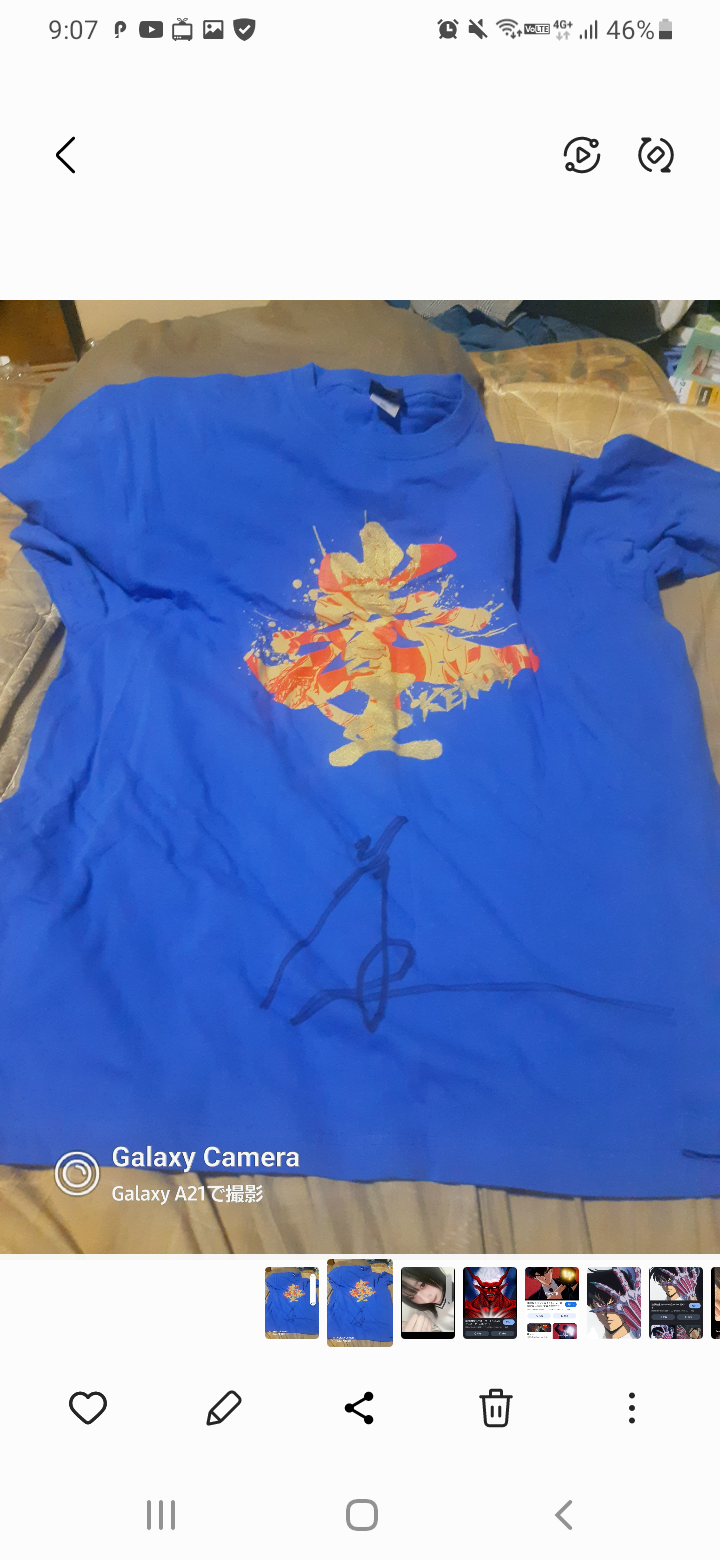 プロレスリング・ノア拳王のサイン入りTシャツ早い者勝ち購入してくれると助かります