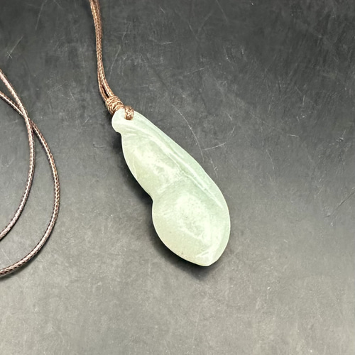 2025.6.24枝豆 内モンゴル翡翠 ネックレス・ペンダント ケンちゃんの