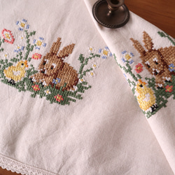 ハンガリーの手仕事/華やかなレースとカロチャ刺繍のドイリー