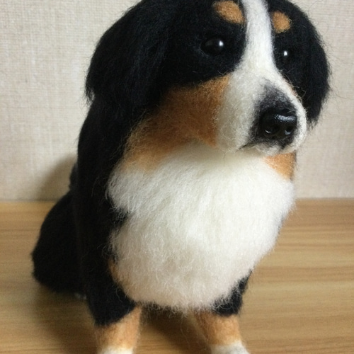 羊毛フェルト 犬 バーニーズマウンテンドッグ 羊毛フェルト masapan