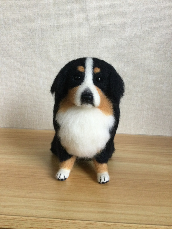 羊毛フェルト 犬 バーニーズマウンテンドッグ 羊毛フェルト masapan