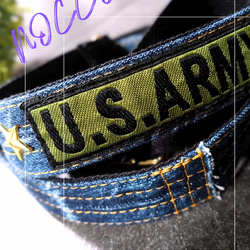 №724【DENIM❌️ドラム缶型ショルダーバッグ♥】デニムリメイク