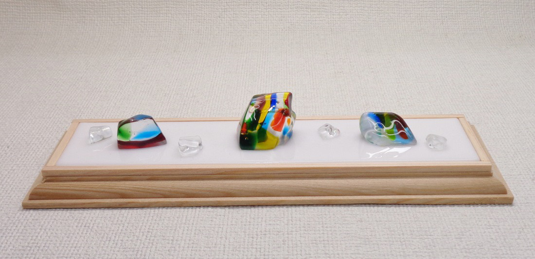 カラフルガラスの石庭　フュージング№２-１