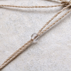 カーネリアンとマラカイトマクラメネックレスmac424 7枚目の画像